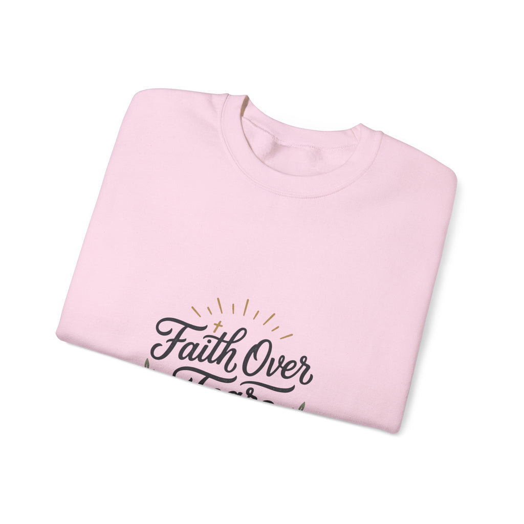 Faith Over Fear sweatshirt | Inspirational Christian Scripture crewneck