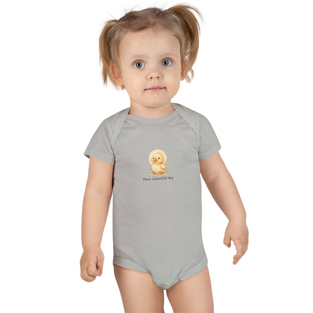 Cute Duck Illustration Have a Beautiful Day Onesie