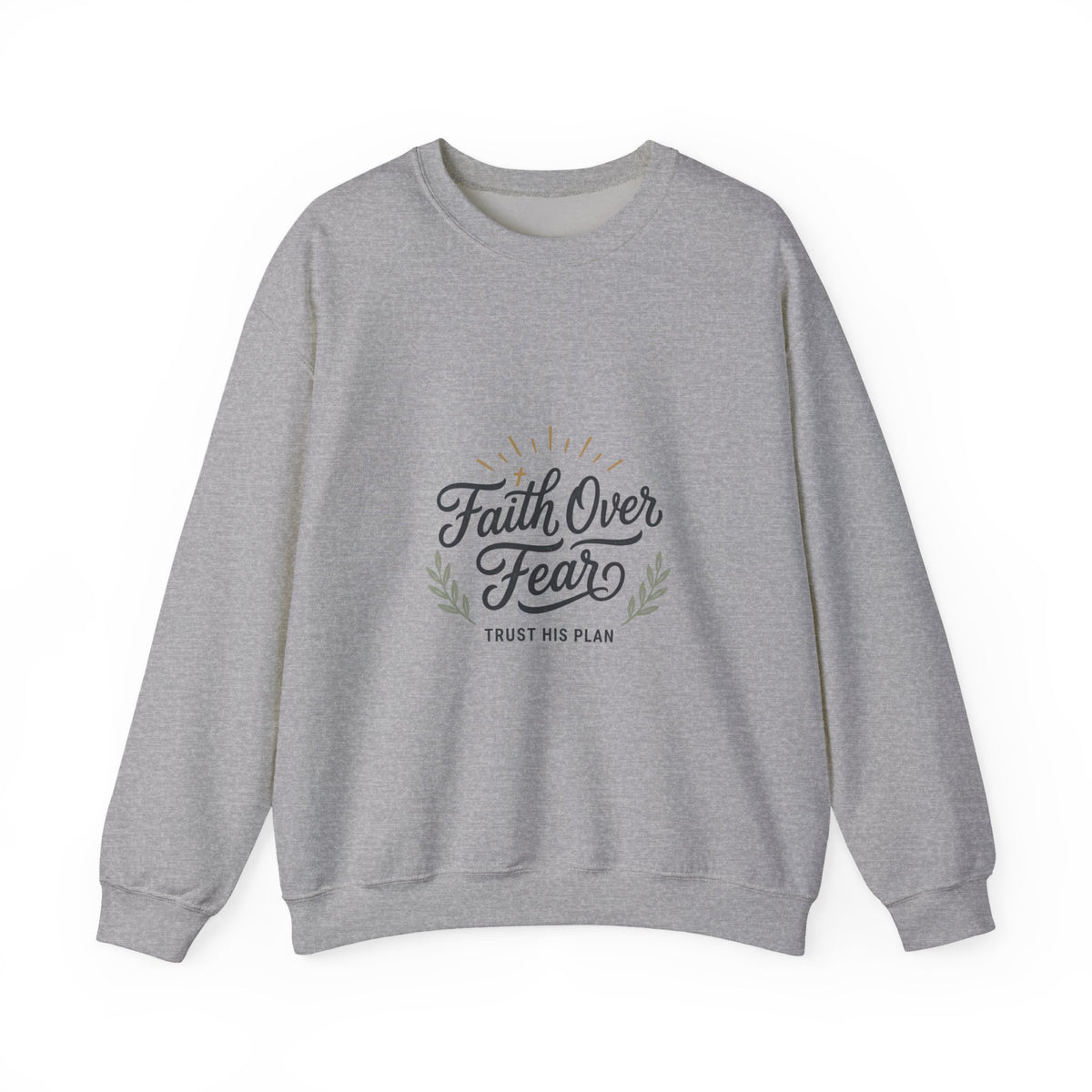 Faith Over Fear sweatshirt | Inspirational Christian typography