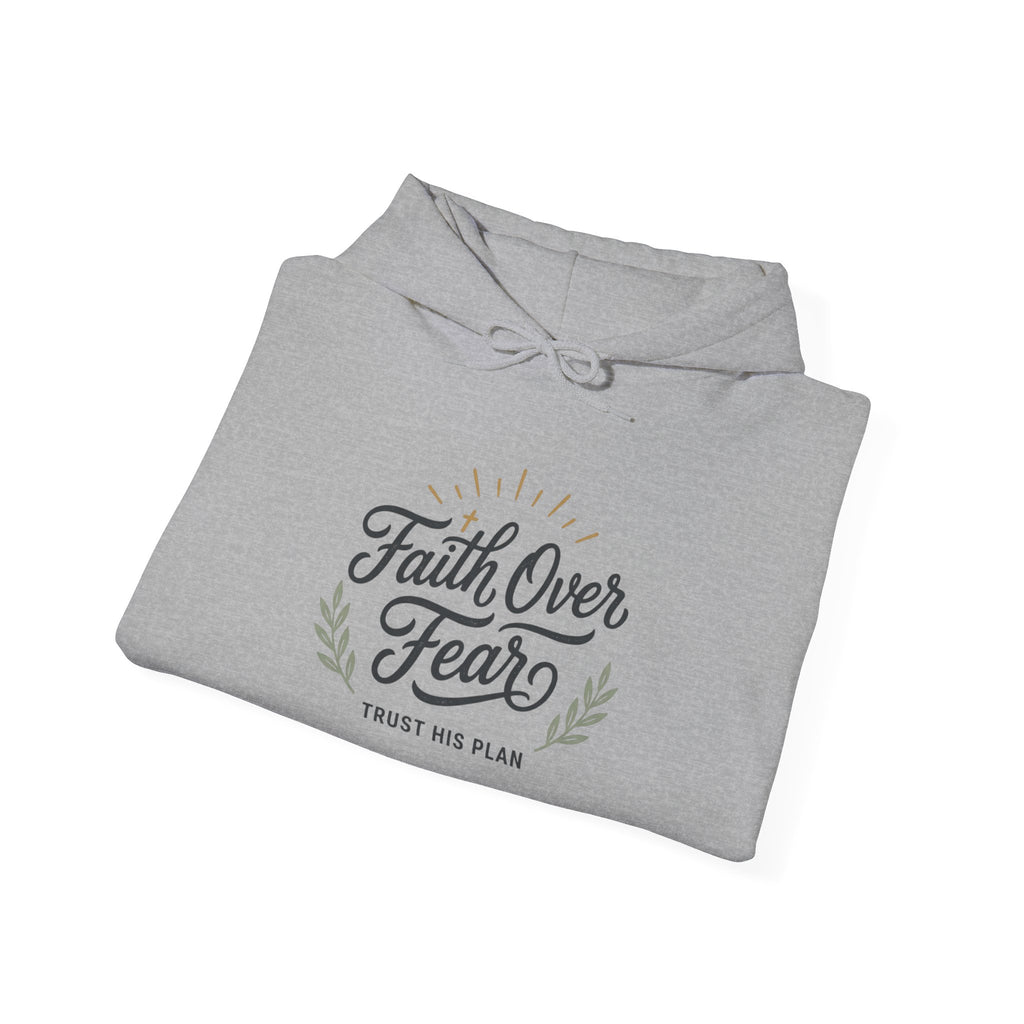 Faith Over Fear hoodie | Christian Scripture sweatshirt, Trust His Plan