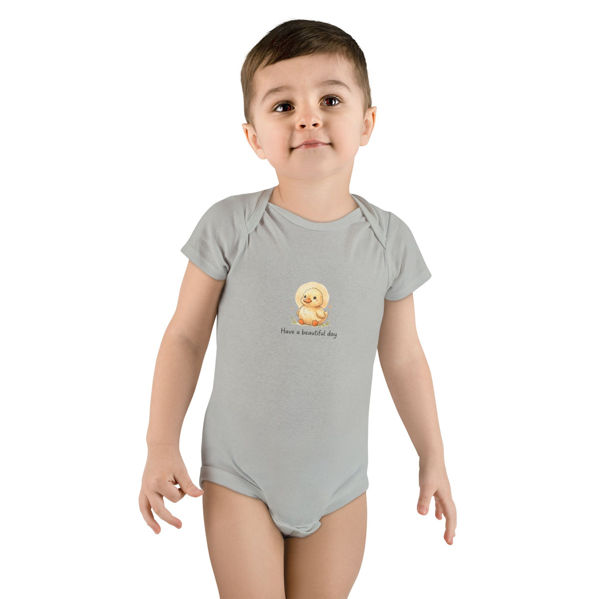 Cute Duck Illustration Have a Beautiful Day Onesie