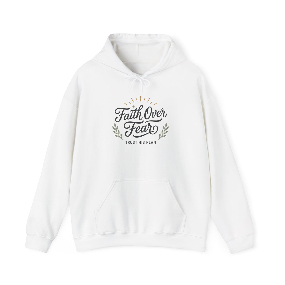Faith Over Fear hoodie | Christian Scripture sweatshirt, Trust His Plan