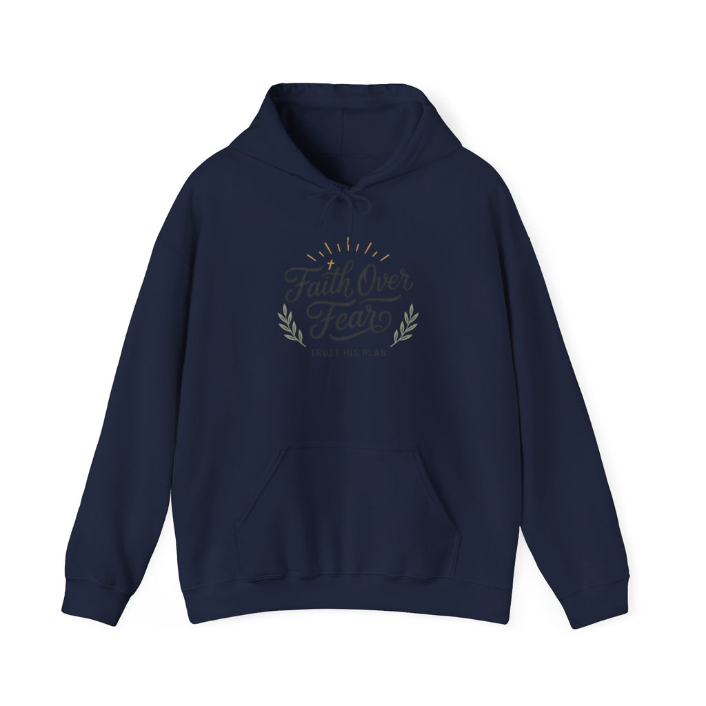 Faith Over Fear hoodie | Christian Scripture sweatshirt, Trust His Plan