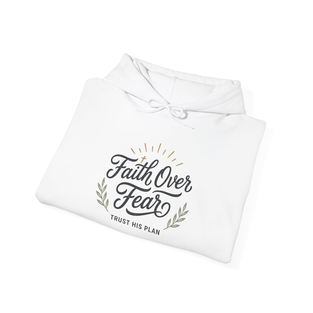 Faith Over Fear hoodie | Christian Scripture sweatshirt, Trust His Plan