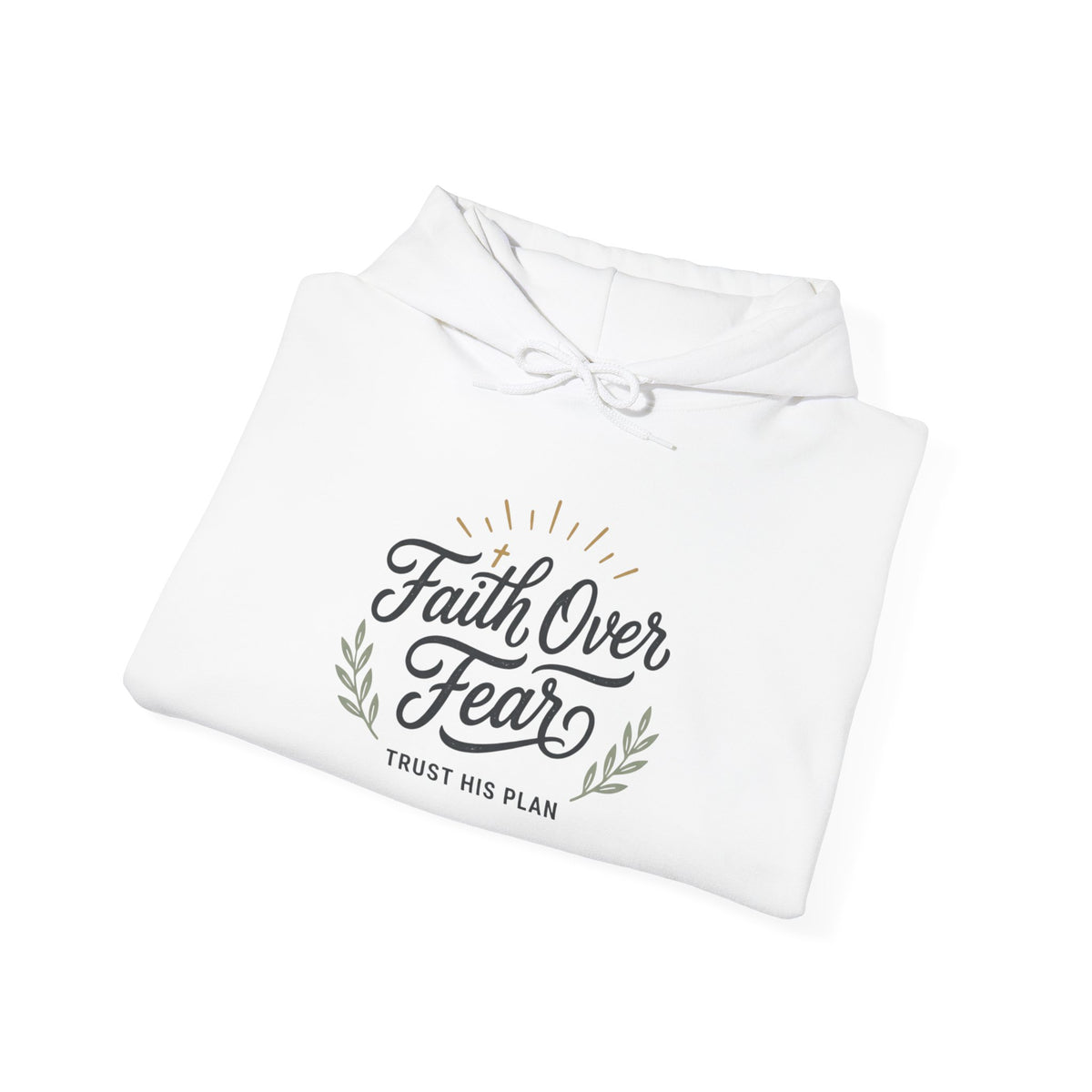 Faith Over Fear hoodie | Christian Scripture sweatshirt, Trust His Plan