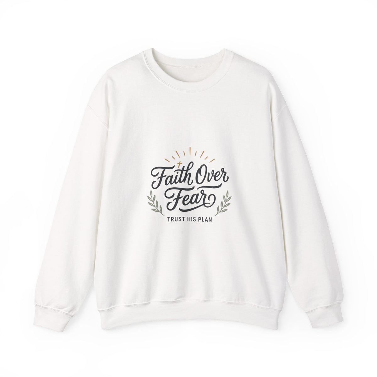 Faith Over Fear sweatshirt | Inspirational Christian Scripture crewneck