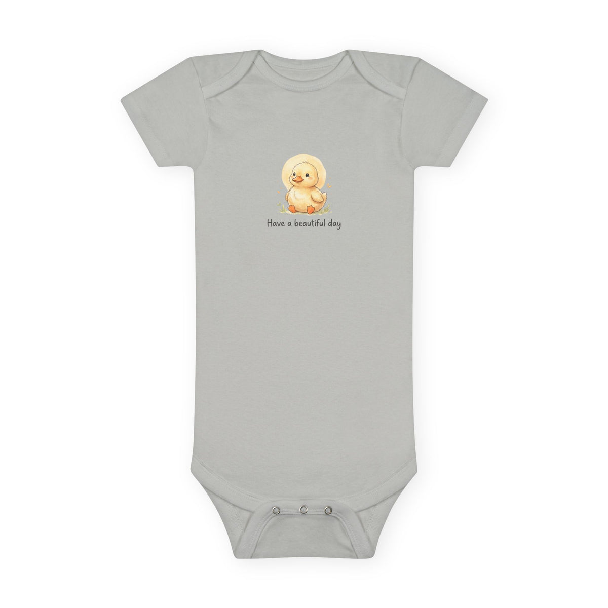 Cute Duck Illustration Have a Beautiful Day Onesie
