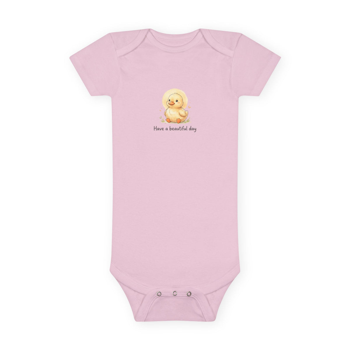Cute Duck Illustration Have a Beautiful Day Onesie