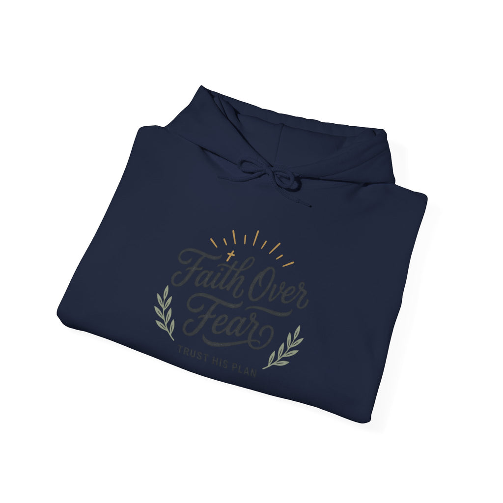 Faith Over Fear hoodie | Christian Scripture sweatshirt, Trust His Plan