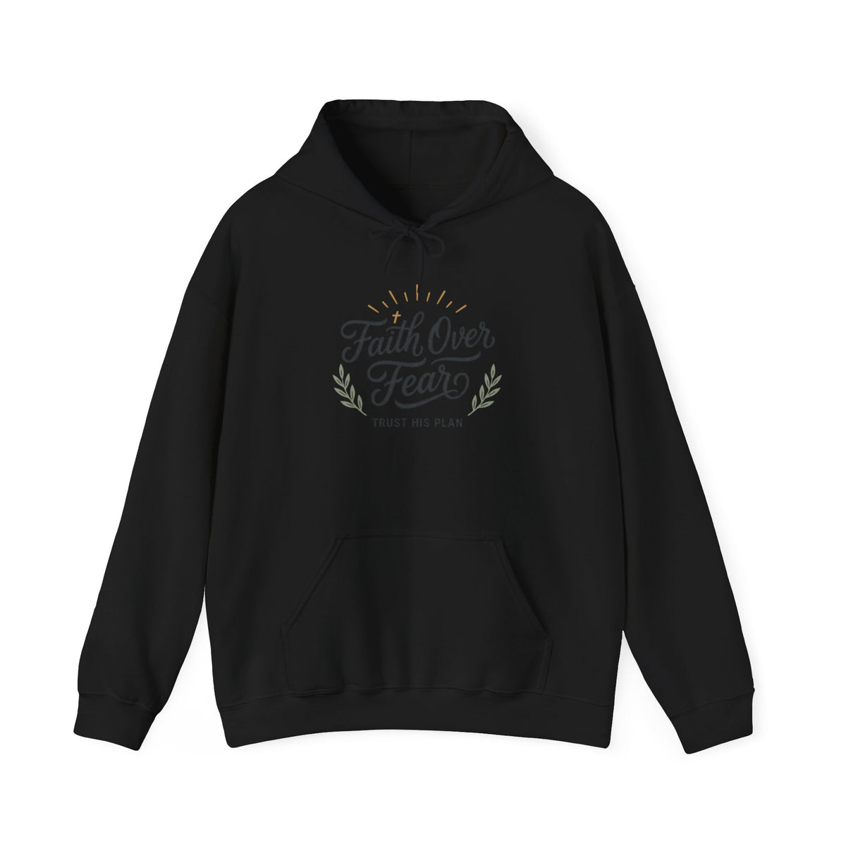 Faith Over Fear hoodie | Christian Scripture sweatshirt, Trust His Plan