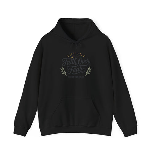 Faith Over Fear hoodie | Christian Scripture sweatshirt, Trust His Plan