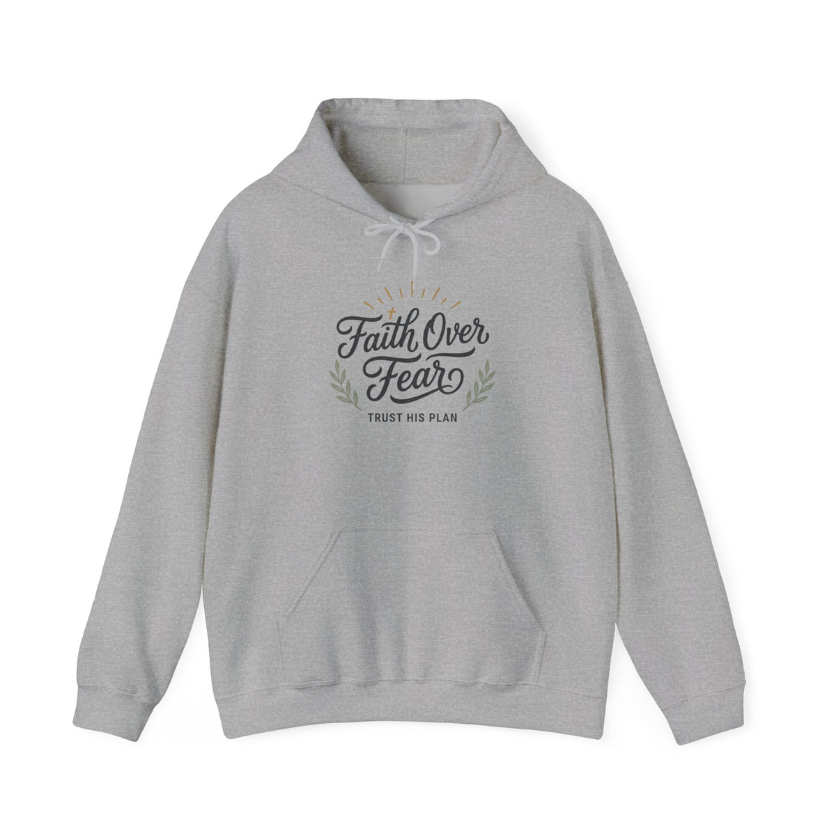 Faith Over Fear hoodie | Christian Scripture sweatshirt, Trust His Plan