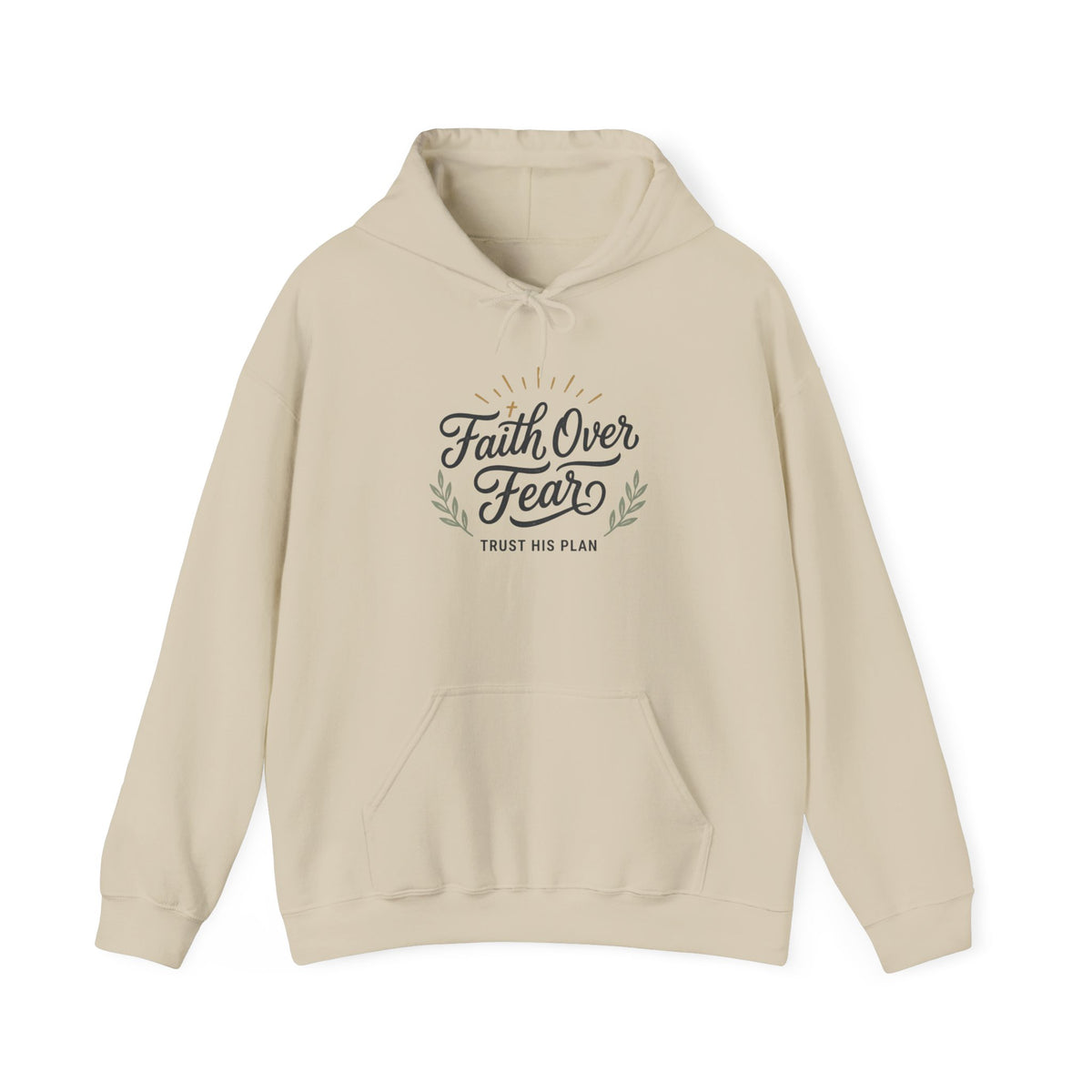 Faith Over Fear hoodie | Christian Scripture sweatshirt, Trust His Plan