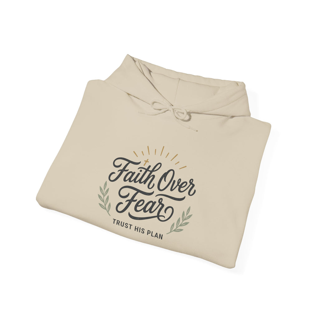 Faith Over Fear hoodie | Christian Scripture sweatshirt, Trust His Plan